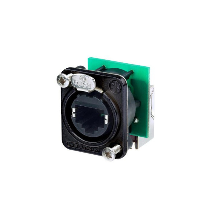 Contrik NE8FDP-R-B - Right angle RJ45 feedthrough receptacle