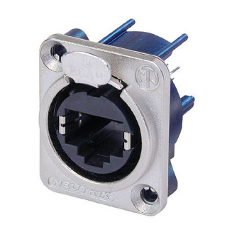 Contrik NE8FDV - Vertical PCB panel mount RJ45 receptacle