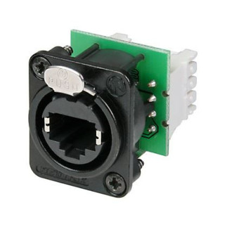 Contrik NE8FDV-Y110-B - Panel mount receptacle with IDC 110 punch down terminals