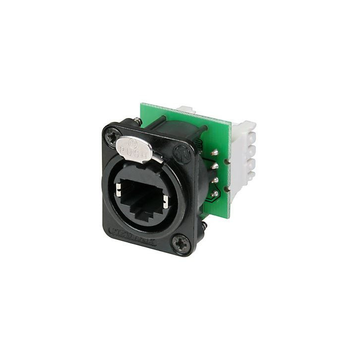 Contrik NE8FDV-Y110-B - Panel mount receptacle with IDC 110 punch down terminals