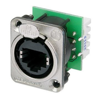 Contrik NE8FDV-YK - Panel mount receptacle with IDC punch down terminals