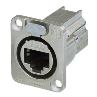 Contrik NE8FDX-P6 - D-shape CAT6A panel connector