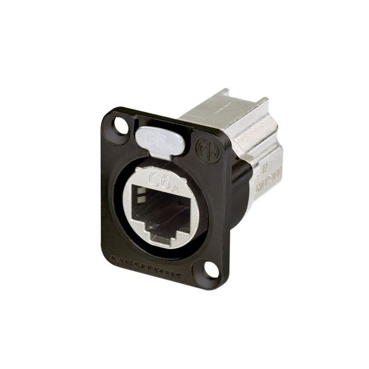 Contrik NE8FDX-P6-B - D-shape CAT6A panel connector