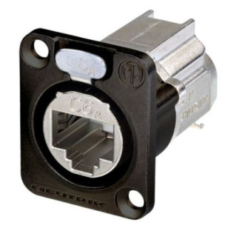 Contrik NE8FDX-Y6-B - D-shape CAT6A panel connector