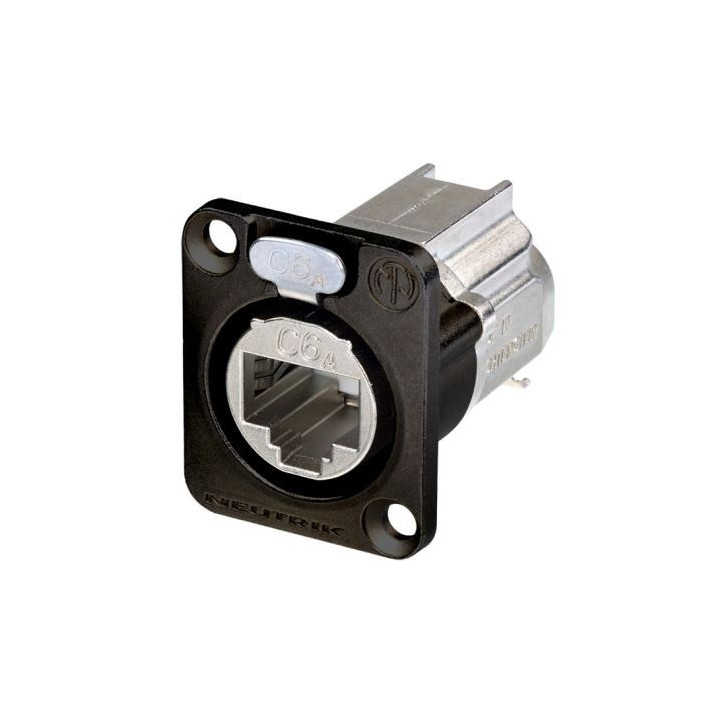 Contrik NE8FDX-Y6-B - D-shape CAT6A panel connector