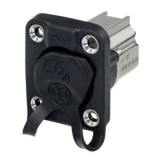 Contrik NE8FDX-Y6-W - D-shape CAT6A panel connector