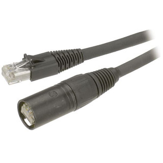 Contrik NEPK7-ES-EF-10 - 10m patchcable Etherflex CAT7, black eCON-Std