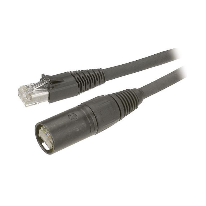 Contrik NEPK7-ES-EF-10 - 10m patchcable Etherflex CAT7, black eCON-Std