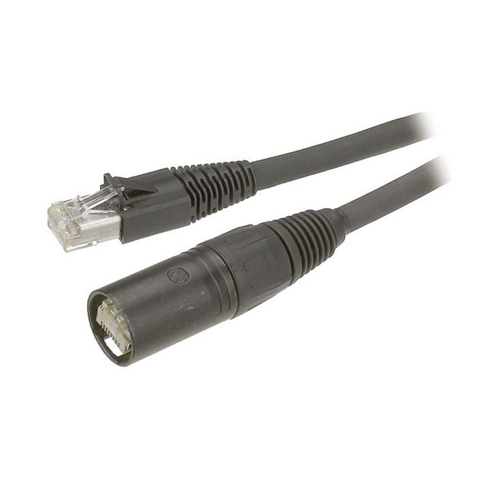 Contrik NEPK7-ES-EF-7 - 7m patchcable Etherflex CAT7, black eCON-Std