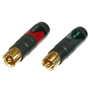 Contrik NF2C-B/2 - Pair of professional Phono Plug marked red and black
