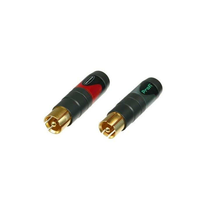 Contrik NF2C-B/2 - Pair of professional Phono Plug marked red and black