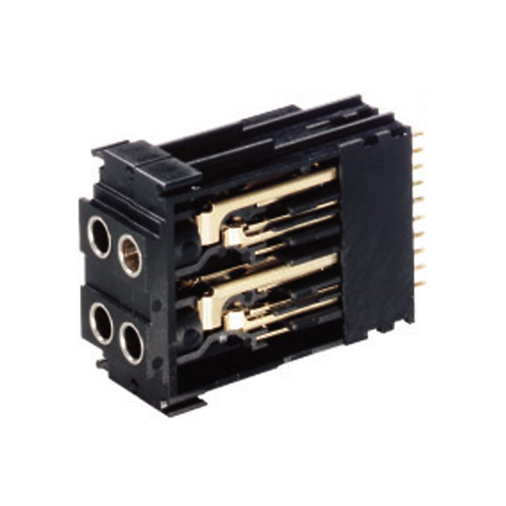 Contrik NJ3TTA-4-HNB - Blocks of 2 pre-configured jack-pairs, half normalled bottom row