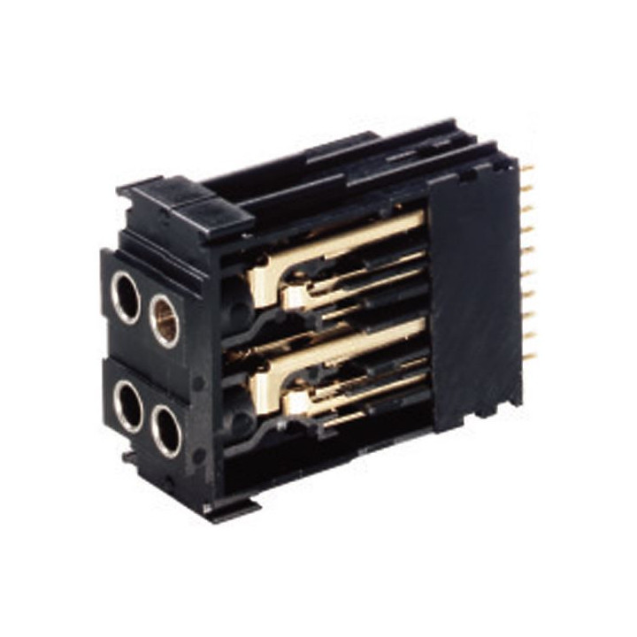 Contrik NJ3TTA-4-HNT - Blocks of 2 pre-configured jack-pairs, half normalled top row