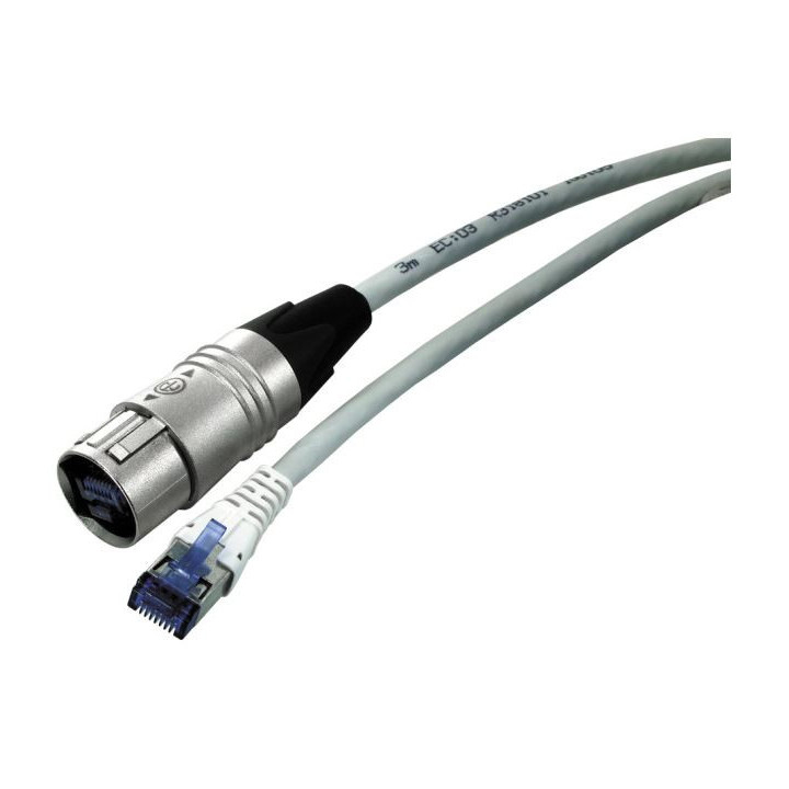 Contrik NKE6S-3-WOC - 3m etherCON CAT6 patch cable