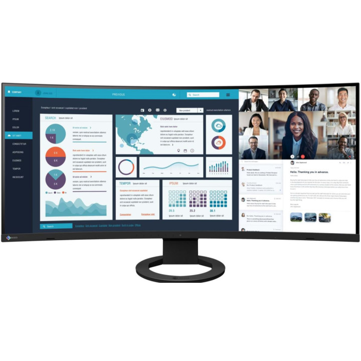 Eizo EV3895-Swiss Edition noir - 37.5" High End IPS-LED curved Widescreen without Edges