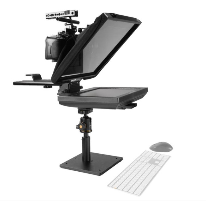 Prompter People PAL12-DESKTOP - Promter Pal portable Desktop Teleprompter - 12" Glass: w. Regular Monitor