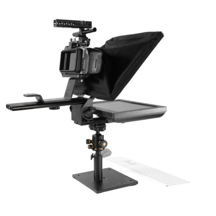 Prompter People PAL12-DESKTOP - Promter Pal portable Desktop Teleprompter - 12" Glass: w. Regular Monitor