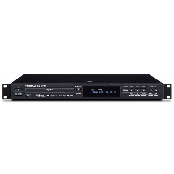 Tascam BD-MP4K - Professional 4K/UHD Blu-Ray/Multimedia Player