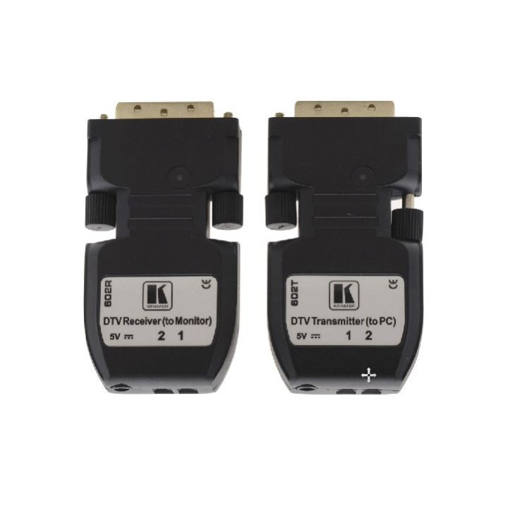 Kramer 602R/T(SET)/EU - Detachable DVI Optical Transmitter & Receiver