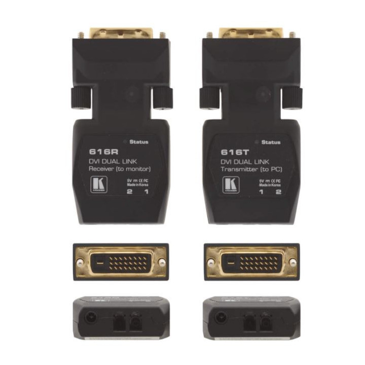 Kramer 616R/T(SET)/EU - 2-Fiber Detachable Dual Link DVI module (Rx & Tx Set)