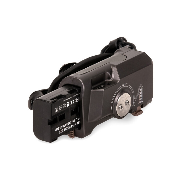 Tilta TA-LRH-57-G - Tiltaing Left Side Advanced Power Handle with Run/Stop (F570 Battery) - Tilta Gray