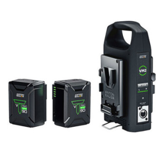 Anton-Bauer 8675-0171 - Titon Micro 90 V Mount two battery kit with VM2 charger