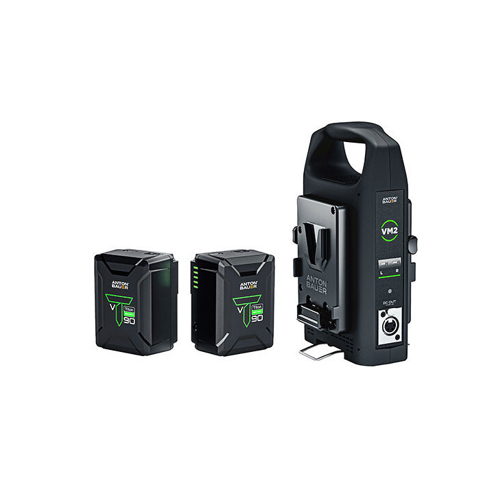 Anton-Bauer 8675-0171 - Titon Micro 90 V Mount two battery kit with VM2 charger