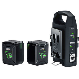 Anton-Bauer 8675-0173 - Titon Micro 150 V Mount two battery kit with VM2 charger