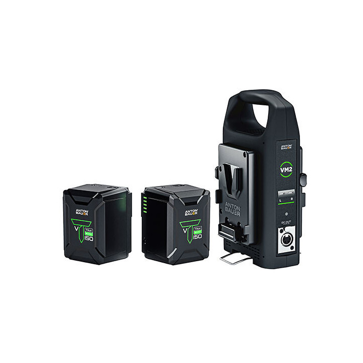 Anton-Bauer 8675-0173 - Titon Micro 150 V Mount two battery kit with VM2 charger