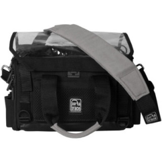 Portabrace AO-1SILENTS - Lightweight and Silent Audio Organizer Case with Suede Strap