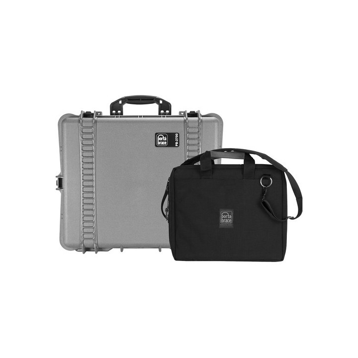 Portabrace PB-LEDSHIP - Hard Case with Removable Soft Case for LED Lights