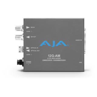 AJA 12G-AM-R - 8-Channel 12G-SDI AES audio Embedder/Disembedder