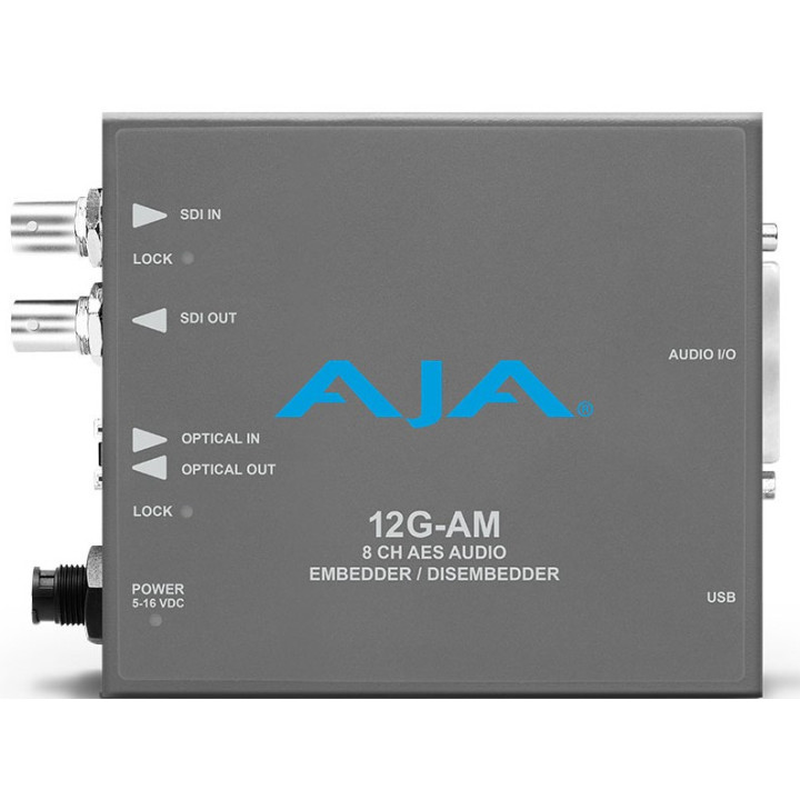 AJA 12G-AM-R-ST - 8-Channel 12G-SDI AES audio Embedder/Disembedder