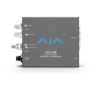 AJA 12G-AM-T-ST - 8-Channel 12G-SDI AES audio Embedder/Disembedder