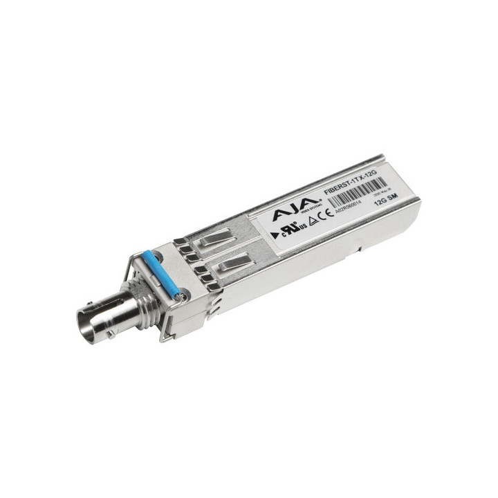 AJA FIBERST-1TX-12G - 1-Channel 12G-SDI Single Mode ST Fiber Transmitter SFP