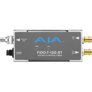 AJA FiDO-T-12G-ST - 1-Channel 12G-SDI to Single Mode ST Fiber Transmitter