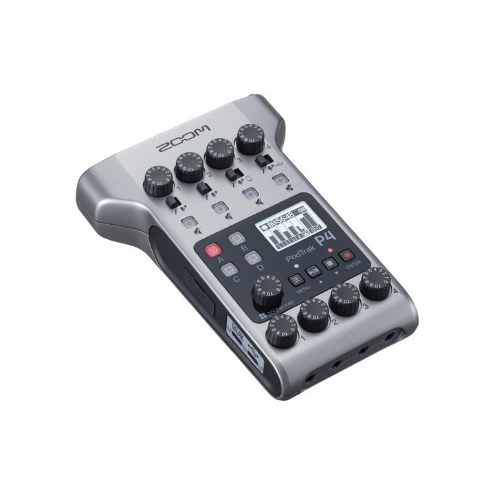 Zoom PodTrak P4 - Portable Multitrack Podcast Recorder