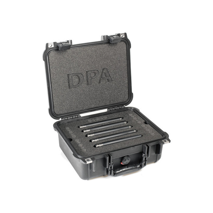 DPA Microphones 5015A - Surround Kit with 5 x 4015A, Clips, Windshield in Peli Case