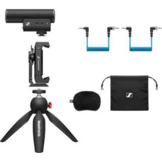 Sennheiser MKE 400 Mobile Kit - Shotgun Microphone Kit for Camera (Supercardioid  Condenser)