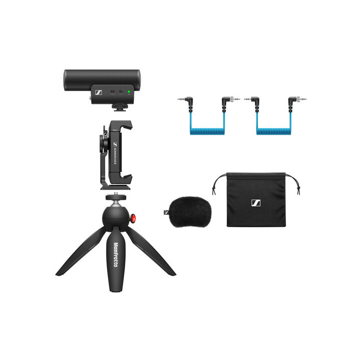 Sennheiser MKE 400 Mobile Kit - Shotgun Microphone Kit for Camera (Supercardioid  Condenser)