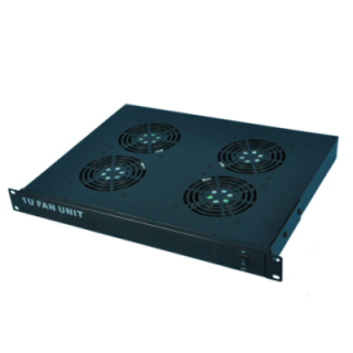 Kimex 110-0174 - 4 Fan Unit for 19" 1U Rack and Patch Bay