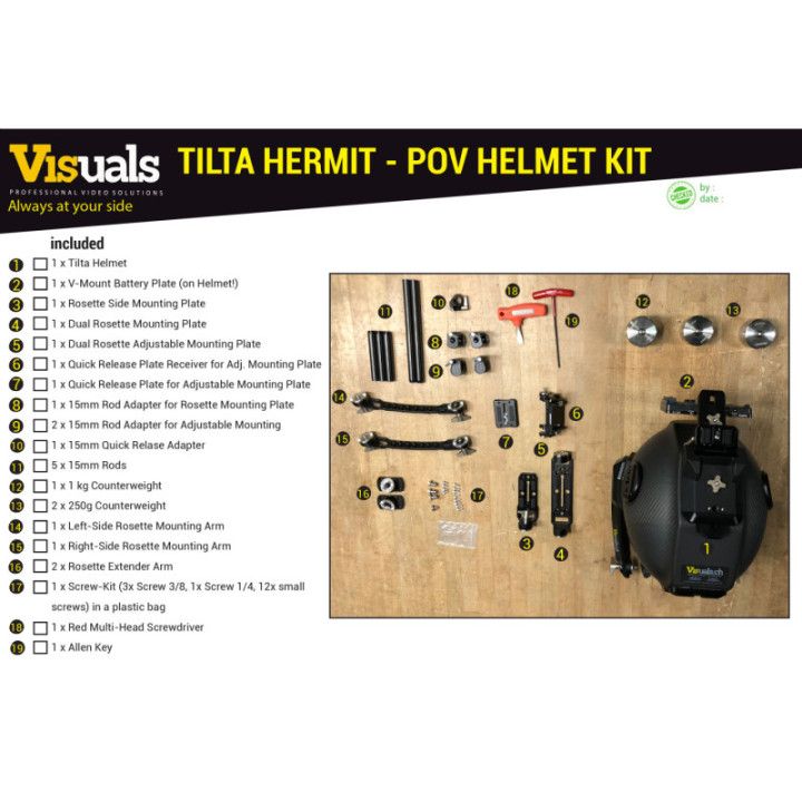 Tilta TA-HR-L-V - Hermit POV Support System (L) - V Mount