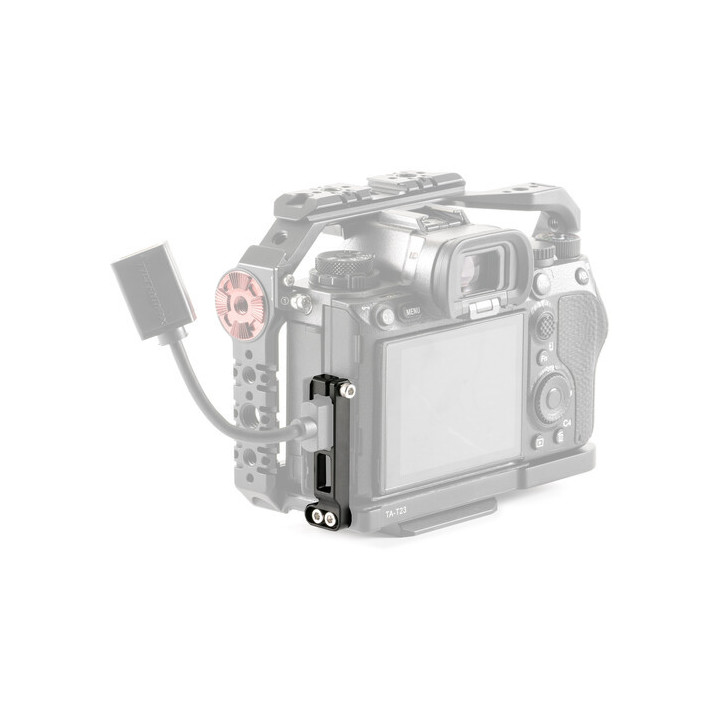 Tilta TA-T23-CC1-B - HDMI Cable Clamp Attachment for Sony a1 Full Cage - Black
