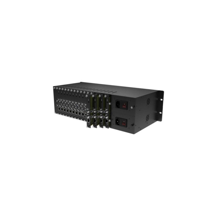 Kiloview RU03 - 3RU-16CH redundant power rackmount frame