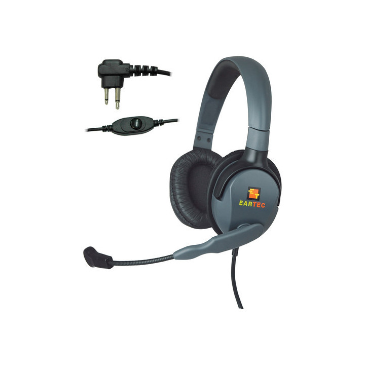 Eartec MXMO4GDIL - Max 4G Double Headset Motorola 2 Pin Plug Inline PTT