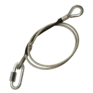 Doughty T45851 - Safety Bond 4mm X 650 With M6 Quick Link (100kg) Black