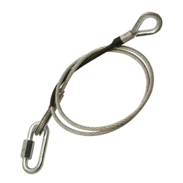 Doughty T45851 - Safety Bond 4mm X 650 With M6 Quick Link (100kg) Black