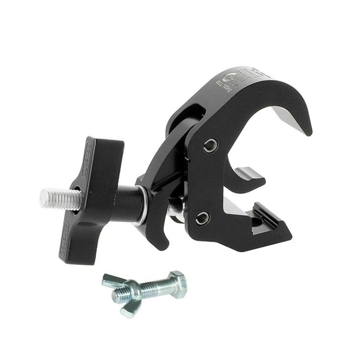 Doughty T58306 - Quick Trigger Slimline Hook Clamp (M12x45 Bolt & Wingnut) (Black)
