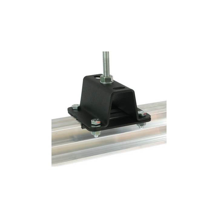 Doughty T84121 - Studio Rail 60 Ceiling Bracket 50mm High (Top Hat) Supplied With Rail Clamps
