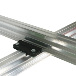 Doughty T84130 - Studio Rail 90 Degree Crossover Bracket Supplied With 4 X Rail Clamps